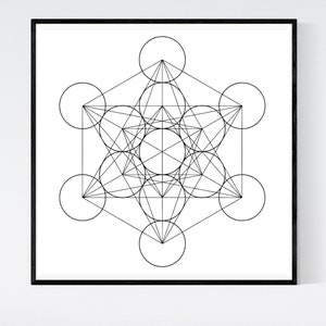 SVG Metatrons Würfel, heilige Geometrie, spirituell, metaphysisch, png, eps, pdf, dxf, Silhouette, Laserschneiden, Cricut, glowforge