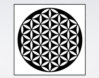 SVG Flower - seed of life, sacred geometry, spiritual, metaphysical, png, eps, pdf, dxf, silhouette, laser cutting, cricut, glowforge