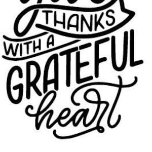 danke mit einem dankbaren Herz, Svg, Thanksgiving, Cricut, Dankbarkeitsdatei, großartig, Glowforge, dxf, png, danke