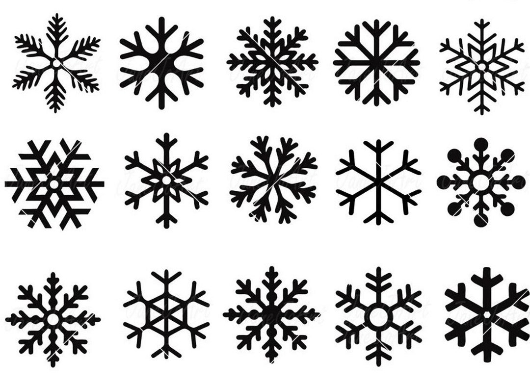 SVG Winter Snowflake Merry Christmas Dxf Png Pdf Eps Cut File Vector ...