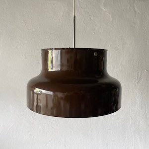 Brown Metal Bumling Pendant Lamp by Anders Pehrson for Ateljé Lyktan, Sweden, 1960s