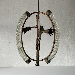 Murano Glass Chandelier by Barovier & Toso, 1930s/40s, Italy