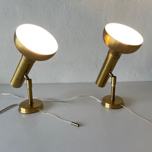 Rare Space Age Gold Metal Pair of Sconces by Cosack, 1970s, Germany
