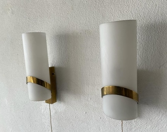 Mid-Century Pair of Sconces par Stilnovo, années 1950, Italie