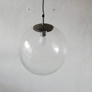 Limburg air bubble glass ball shape iconic pendant lamp - 1970s Germany