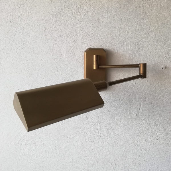 70s full Brass - Metal 2 adjustable joint wall sconce by Form Leuchte