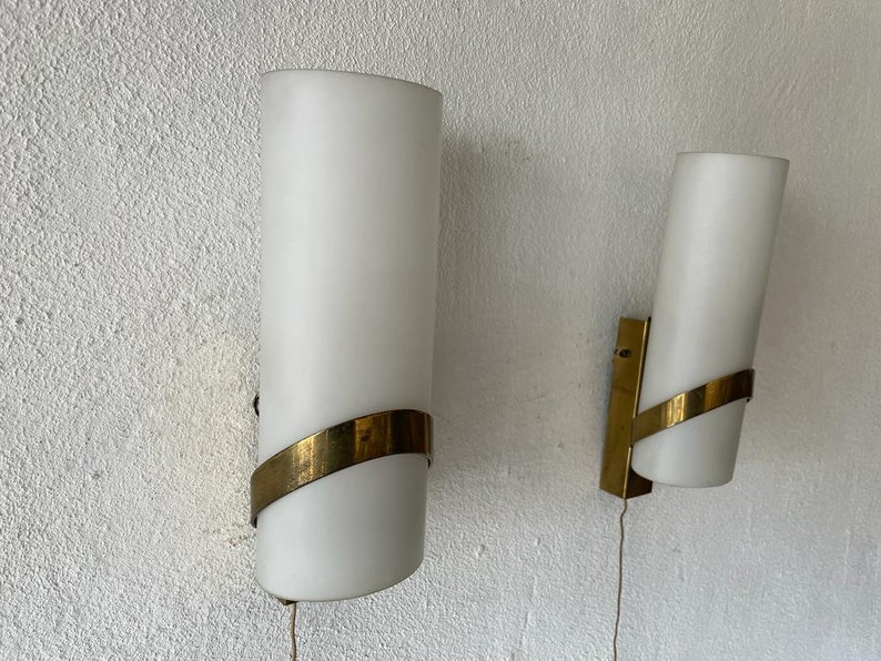 Mid-Century Pair of Sconces by Stilnovo, 1950s, Italy image 2