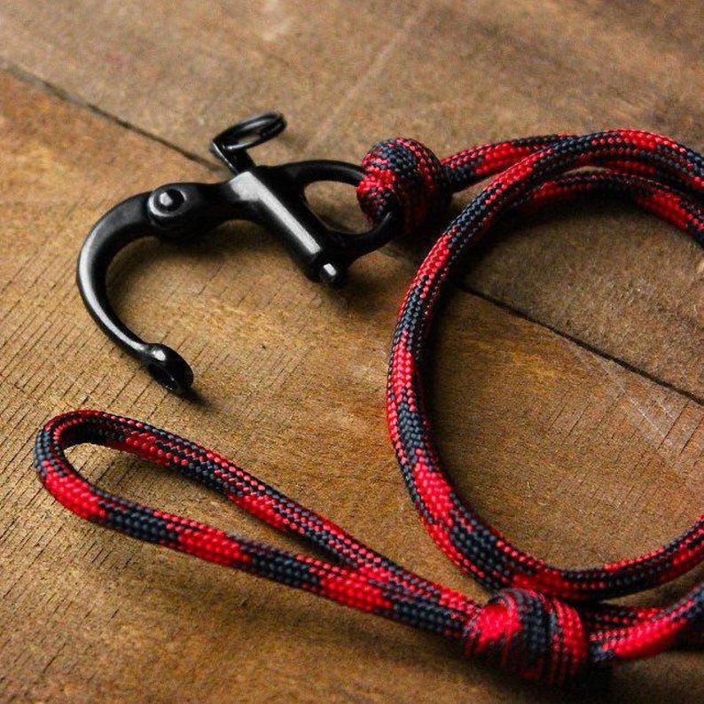 Parachute cord 300ft Black Parachute cord 1mm 1 Spool Etsy