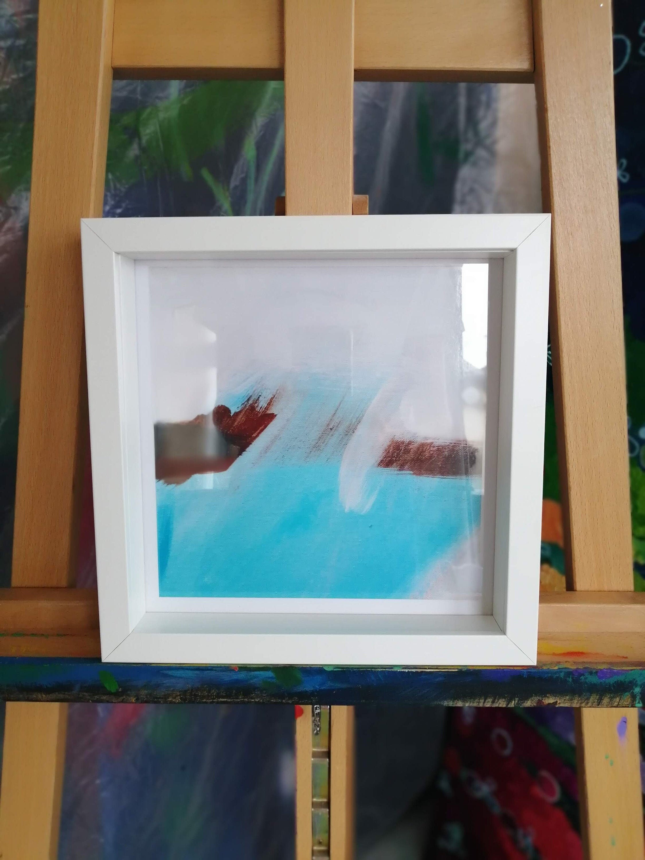 Framed print of original painting box frame white wall Etsy