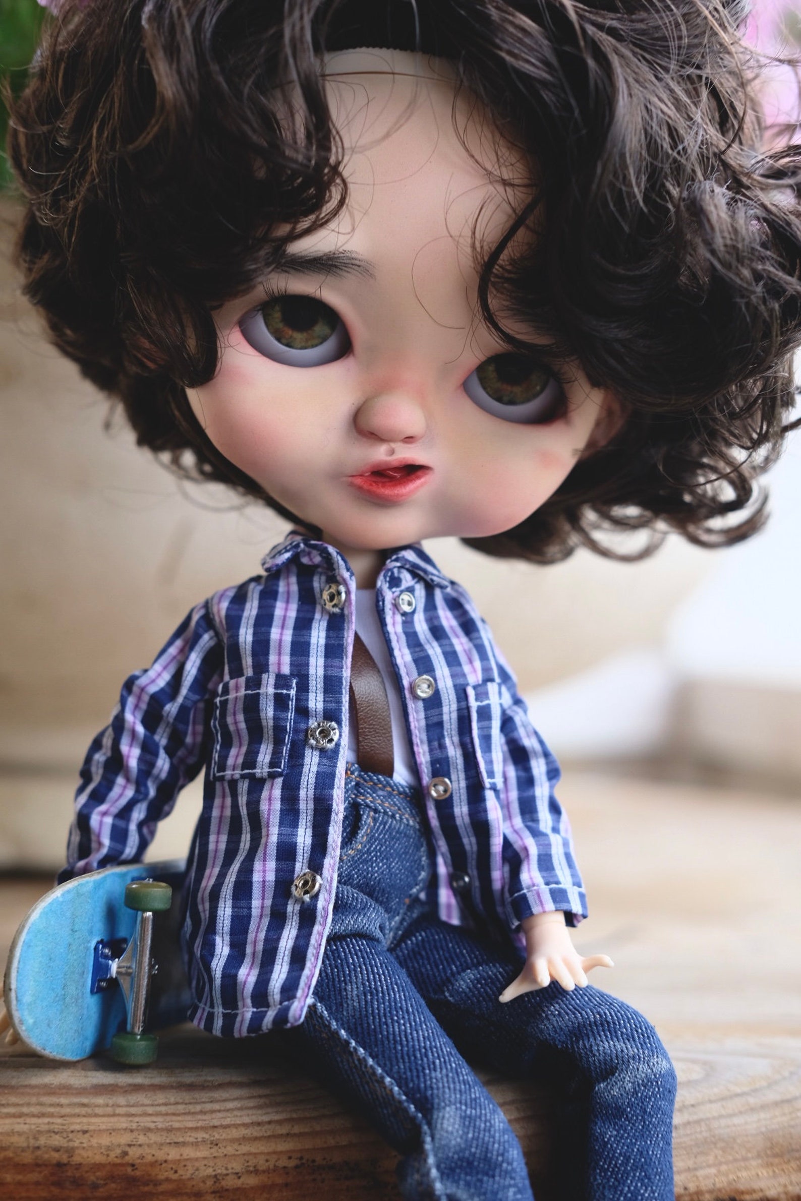 Custom blythe doll sculpted blythe boy doll Etsy