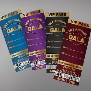 Gala ticket, gala night ticket invitation, business gala invitation, gala ticket design, annual gala invitation, company gala tickets
