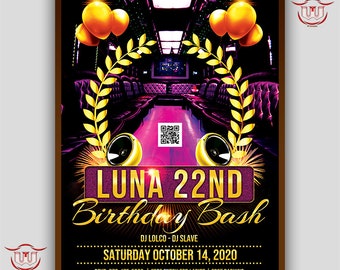 Party Bus Invitation Etsy