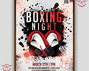 Fight Night Party Etsy