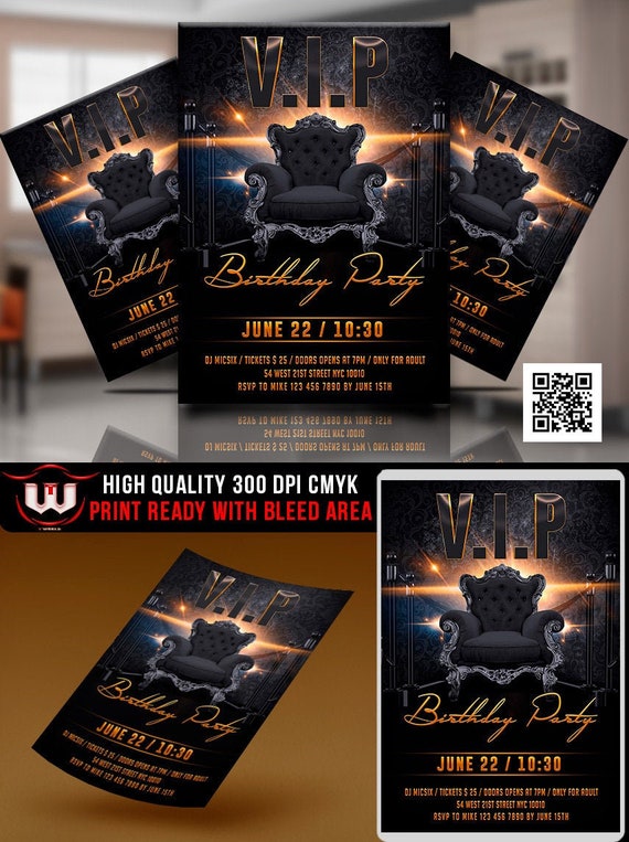 Black Party Flyer Template By TWorldDesigns