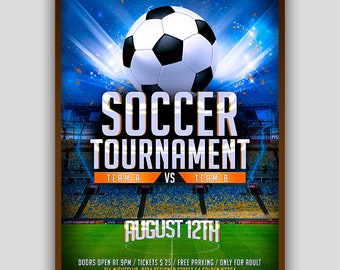 Soccer Flyer Etsy Soccer Flyer Etsy