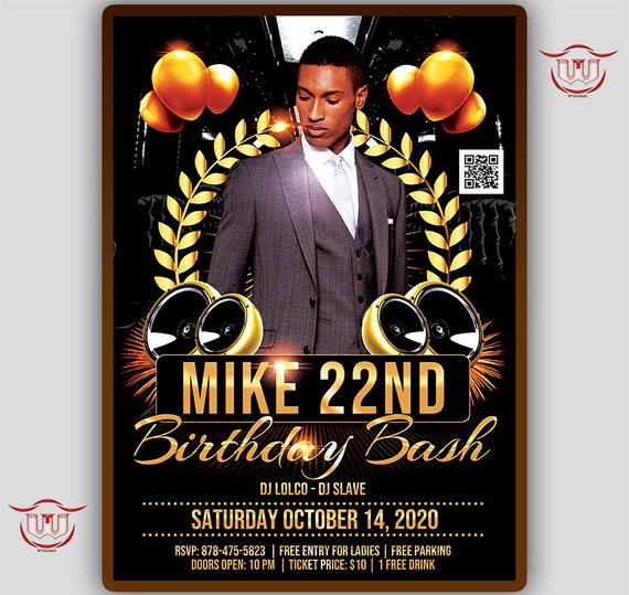 Invitation De Fete D Anniversaire Adulte Invitations Vip Etsy France