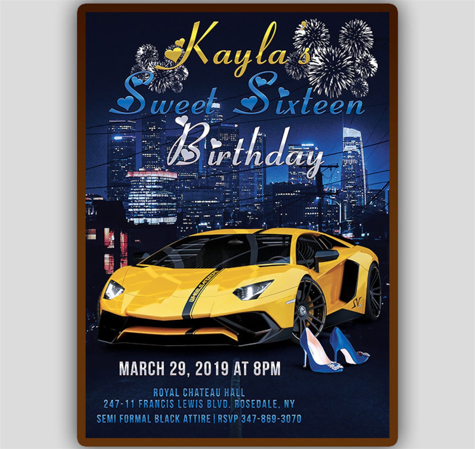 Invitation de voiture pour anniversaire invitation de course Etsy France