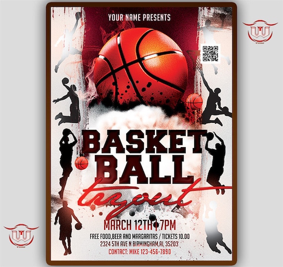 Basketball-Poster, Basketball-Flyer, Basketball-Geburtstagseinladung,  Basketball-Geburtstagsfeier, Basketball-Party - .de