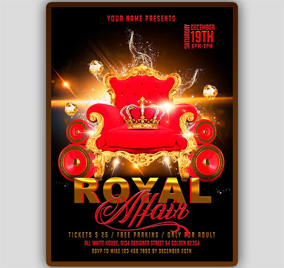 Royal Birthday Party Invitation, King Birthday Invite, Royal Affair