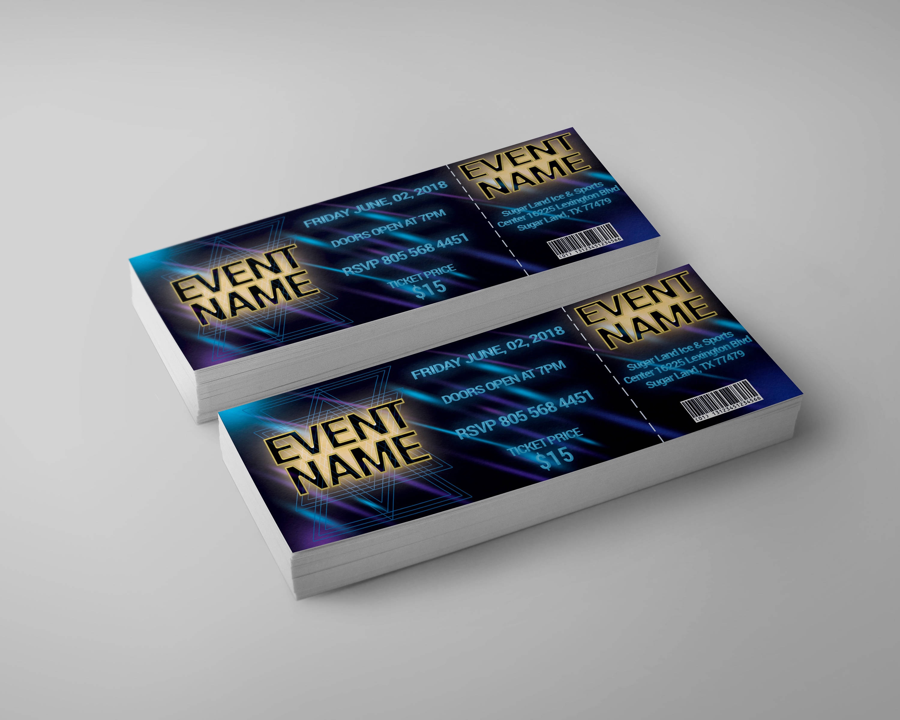 Glow event tickets design glow in the dark party ticket glow Etsy