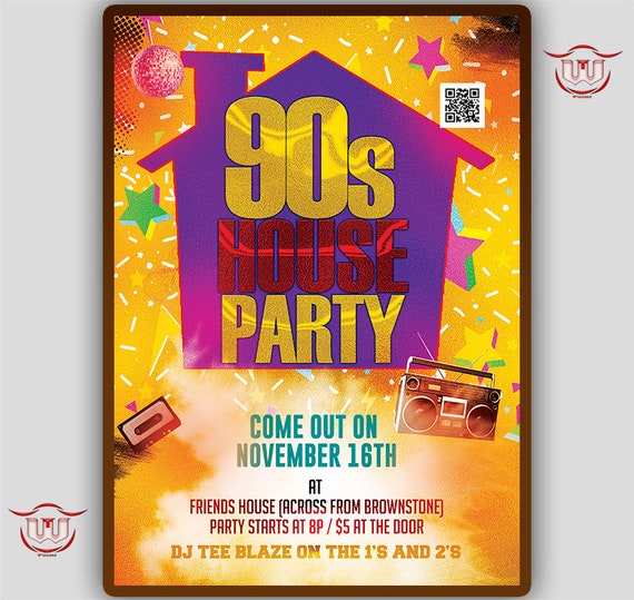 Retro Party Flyer  Retro party, Party flyer, Flyer and poster design