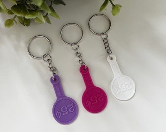 3-Pack Aldi Cart Tokens – Quarter Keeper Keychain Tool