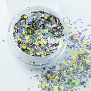 Funky Banana Chunky Mixed Glitter - Festival Dance Costume Wax Melt Slime