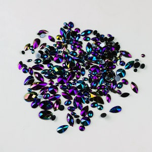 A16 Petrol Loose Festival Face Gems Jewels Mix - Glitter Face Body Art Skull Teeth
