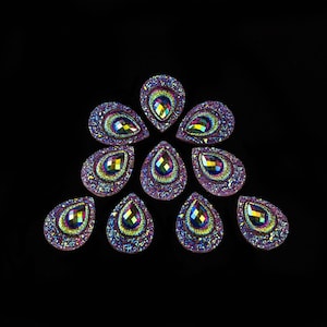 Peacock A11 Amethyst Loose Festival Face Gems Jewels Mix - Glitter Face Body Art