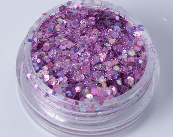 Pink (mix 44) Chunky Glitter Mix - Festival Dance Costume Wax Melt Slime