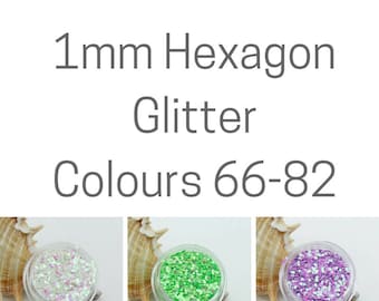 1mm Chunky Hexagon Shape  Glitter - Festival Dance Costume Wax Melt Slime