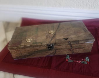 木箱 / 10x5x5インチ / 収納ボックス / ダークブラウン - Etsy 日本
