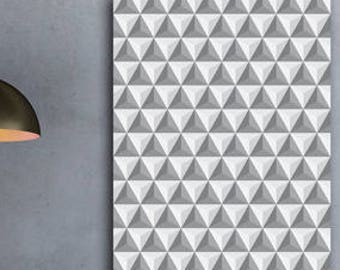 Poster Scandinavian triangle pyramid illusion 3d optical instant download A1 A2 A3 A4 A5 16 x 20 18 x 24 24 x 36 50 x 70 60 x 90 + US sizes