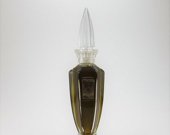 Matchabelli Bath Royale Verte Vintage Perfume Oil 1960s Decorative Glass Bottle