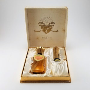 Corday Fame Vintage Perfume Atomizer Parfum French Fragrance Rare Hard To Find 1940s Gift Set Sealed Extrait