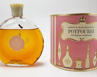 Vintage Prince Matchabelli Potpourri Cologne: 1940s Disc Bottle