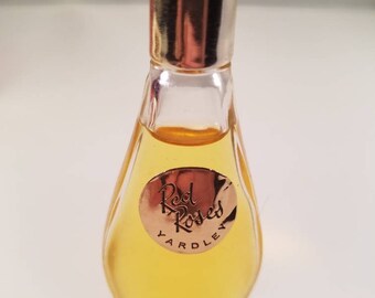 Vintage 1960's Yardley Red Rose 0.25 oz
