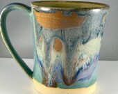 12 oz Handmade Pottery Mug, Clay Mug, Stoneware Mug, Handmade Mug, Pottery Coffee Mug, Handmade Coffee Mug, Coffee Cup, Stoneware Coffee Cup