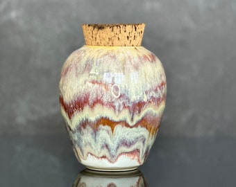 145S - Lidded Stash Jar - Bud Vase - Ceramics and Pottery - Unique Gifts