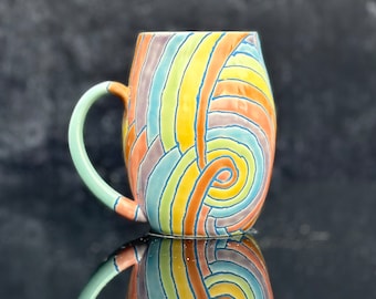 52S - 18 oz Coffee Mug - Handmade - Ceramics and Pottery - Unique Gifts