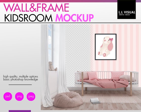 Mockup Baby Kids Roomwall And Frame Mockup Wallpaper Mockup Mockup Baby Kids Roomwall And Frame Mockup Wallpaper Mockup