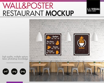Download Restaurant Mockup Wallpaper Mockup 18x24 Poster Mockup Styled Photography Mockup Stock Photo Poster Mockup Wall Mockup Free Realistic 3d Logo Mockup Psd Psd Files Vectors Graphics