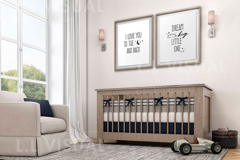 Baby Room Mockup Two Frame Mockup 8x10/16x20/24x30/ Vertical Etsy