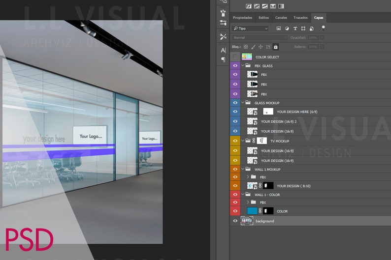 Download Office Glass Wall Mockup Glass Mockup Wall Mockup Office ...