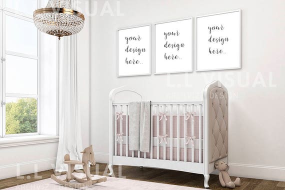 Baby Room Mockup Frame Mockup 8x10 16x20 24x30 Vertical Etsy