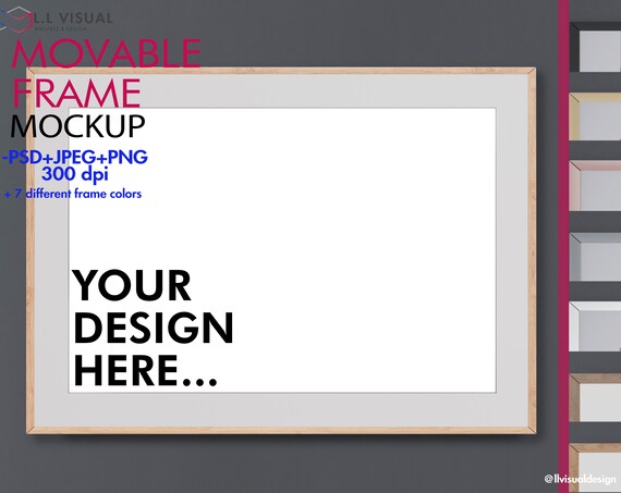 18x12 36x24movable Frame Mockup Styled Stock Photography Etsy