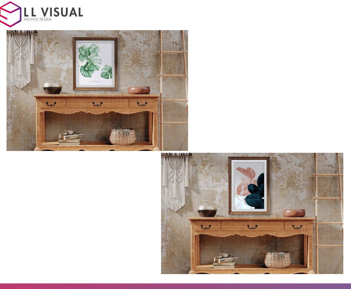 Download Frames Mockups Kit 8x10 and 11x17 Stock Photography Boho | Etsy