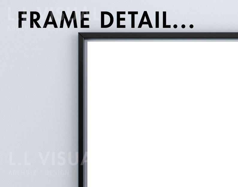 Download 8 x 10 / 16 x 20 Vertical Digital Black Frame Mockup PNG ...
