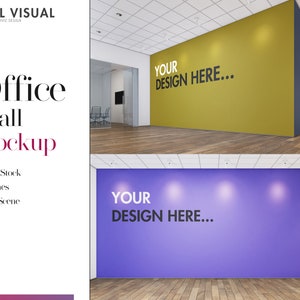 Office Wall Mockup, Wall Mockup,  Office Mockup, Logo Mockup, Branding Mockup, Stock Photo