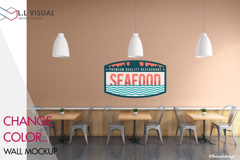 RESTAURANT Mockup Wallpaper Mockup 18X24 Poster Mockup - Etsy